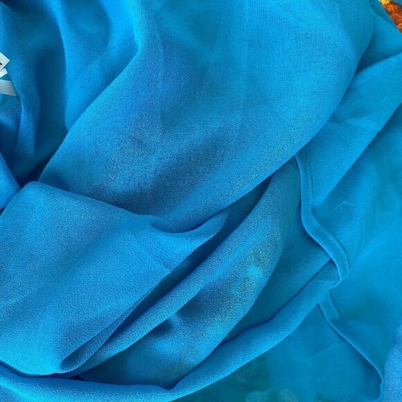 Calvin Klein Blue Floral Summer Dress - Picture 13 of 14